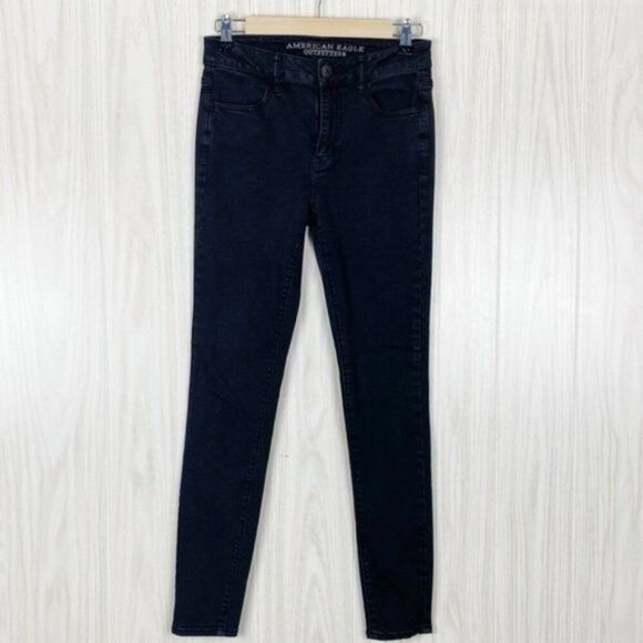 American Eagle | Black Hi Rise Jegging Size 4 - Picture 1 of 6